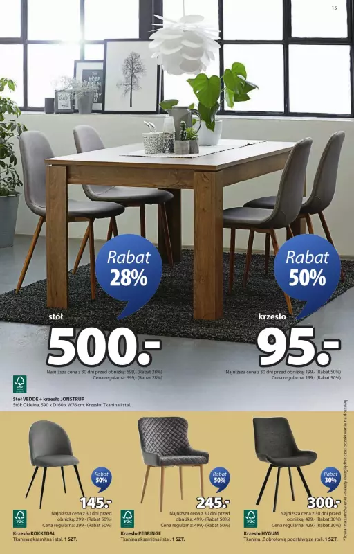 Jysk - gazetka promocyjna Świetna oferta dla domu. Rabat do 60% od środy 08.10 do niedzieli 26.10 - strona 15