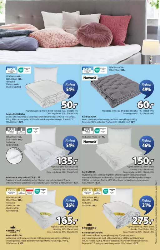 Jysk - gazetka promocyjna Świetna oferta dla domu. Rabat do 60% od środy 08.10 do niedzieli 26.10 - strona 9