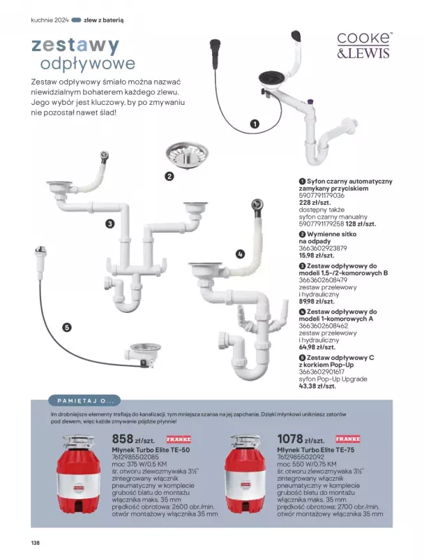 Castorama - gazetka promocyjna Katalog Kuchnie 2024 od czwartku 25.04  - strona 138