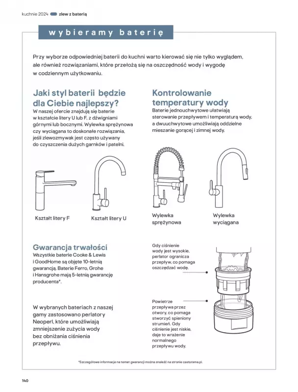 Castorama - gazetka promocyjna Katalog Kuchnie 2024 od czwartku 25.04  - strona 140