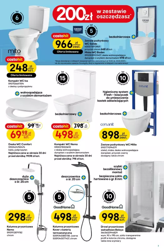 Castorama - gazetka promocyjna Gazetka od środy 12.02 do wtorku 25.02 - strona 7