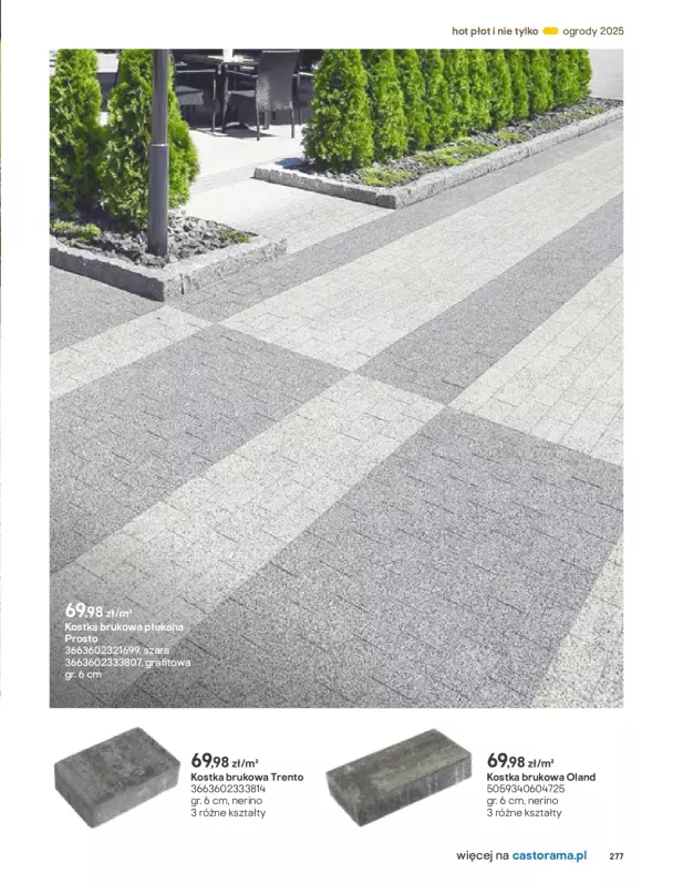 Castorama - gazetka promocyjna Katalog Ogrody, tarasy i balkony 2025 od środy 12.03 do środy 31.12 - strona 277