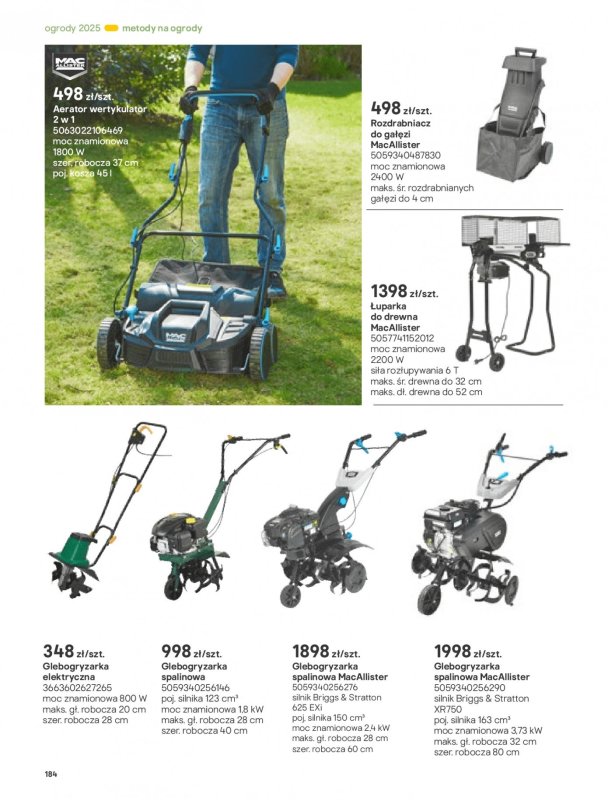 Castorama - gazetka promocyjna Katalog Ogrody, tarasy i balkony 2025 od środy 12.03 do środy 31.12 - strona 184