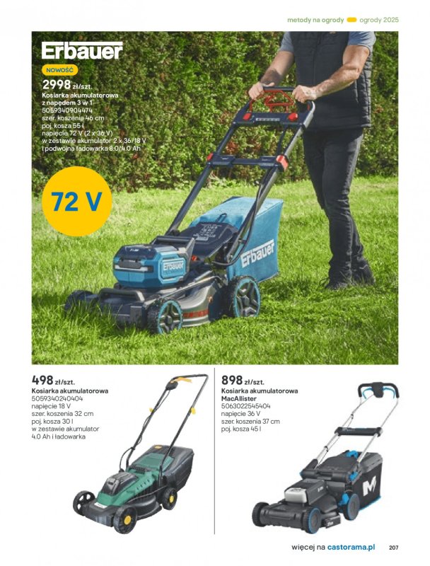 Castorama - gazetka promocyjna Katalog Ogrody, tarasy i balkony 2025 od środy 12.03 do środy 31.12 - strona 207