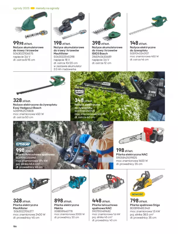 Castorama - gazetka promocyjna Katalog Ogrody, tarasy i balkony 2025 od środy 12.03 do środy 31.12 - strona 186