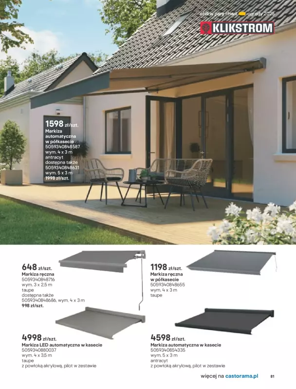 Castorama - gazetka promocyjna Katalog Ogrody, tarasy i balkony 2025 od środy 12.03 do środy 31.12 - strona 81