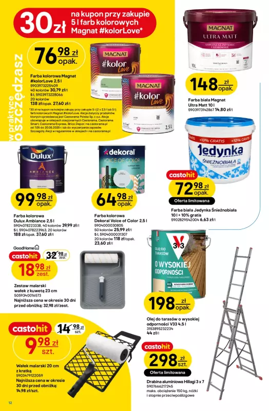 Castorama - gazetka promocyjna Gazetka od środy 07.05 do wtorku 20.05 - strona 12