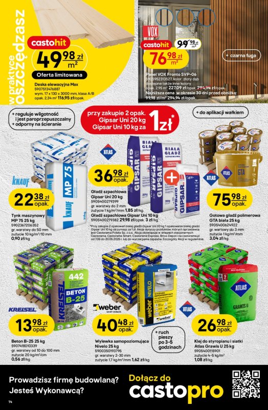 Castorama - gazetka promocyjna Gazetka od środy 07.05 do wtorku 20.05 - strona 14