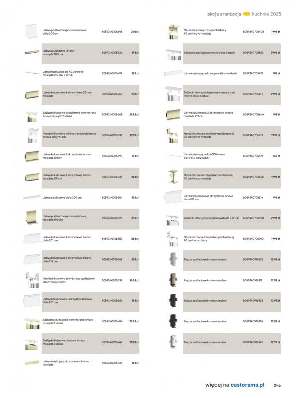 Castorama - gazetka promocyjna Katalog Kuchnie 2025 od poniedziałku 19.05 do wtorku 30.09 - strona 245