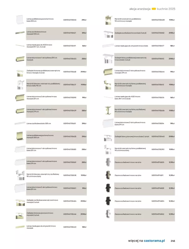 Castorama - gazetka promocyjna Katalog Kuchnie 2025 od poniedziałku 19.05 do wtorku 30.09 - strona 245