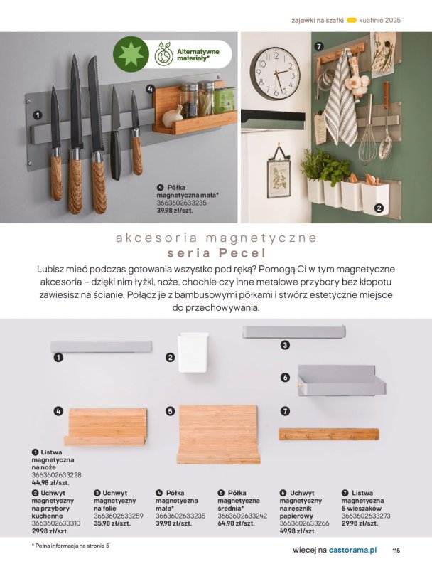 Castorama - gazetka promocyjna Katalog Kuchnie 2025 od poniedziałku 19.05 do wtorku 30.09 - strona 115