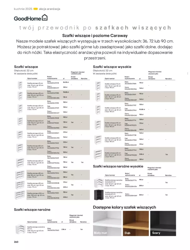 Castorama - gazetka promocyjna Katalog Kuchnie 2025 od poniedziałku 19.05 do wtorku 30.09 - strona 260