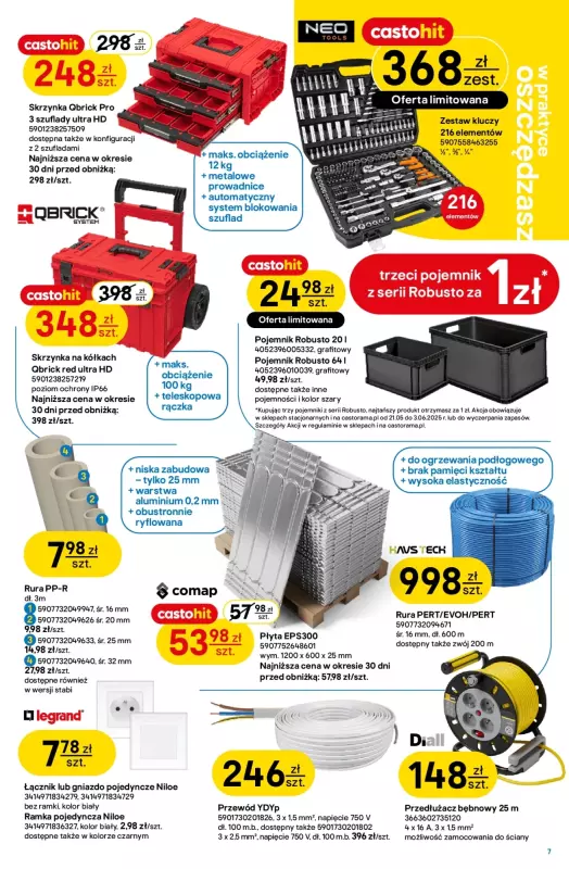 Castorama - gazetka promocyjna Gazetka od środy 21.05 do wtorku 03.06 - strona 7