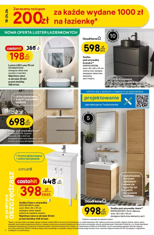 Castorama - gazetka promocyjna Gazetka od środy 18.06 do wtorku 01.07 - strona 2