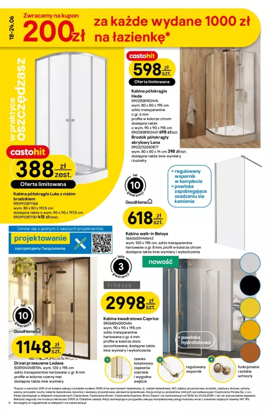 Castorama - gazetka promocyjna Gazetka od środy 18.06 do wtorku 01.07 - strona 4