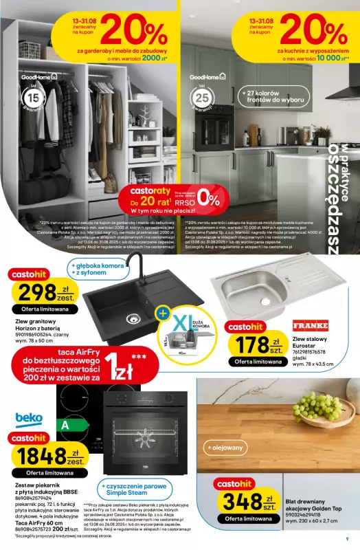 Castorama - gazetka promocyjna Gazetka od środy 13.08 do wtorku 26.08 - strona 9
