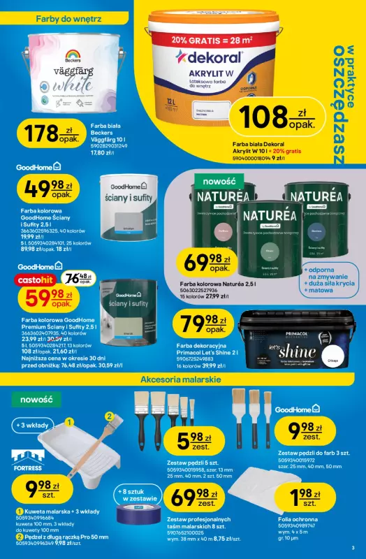 Castorama - gazetka promocyjna Gazetka od środy 03.09 do wtorku 23.09 - strona 4