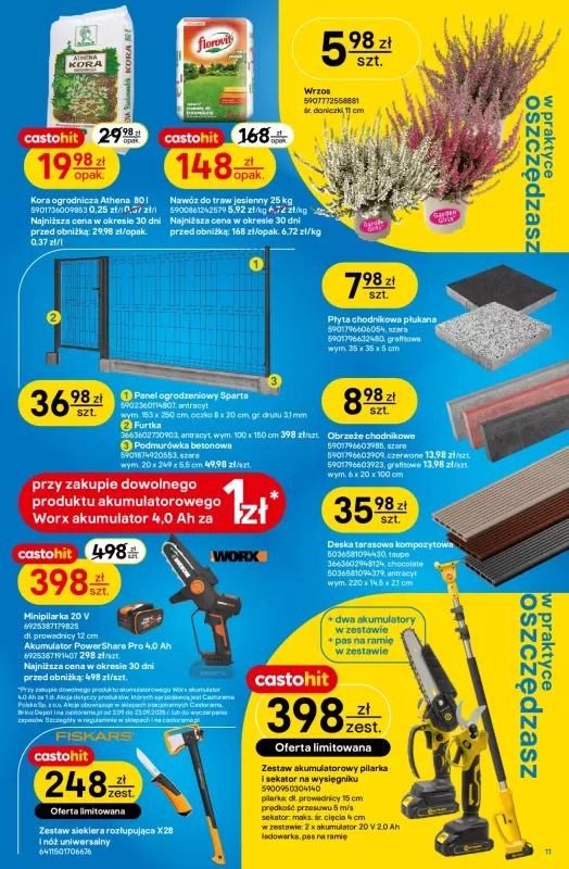 Castorama - gazetka promocyjna Gazetka od środy 03.09 do wtorku 23.09 - strona 13