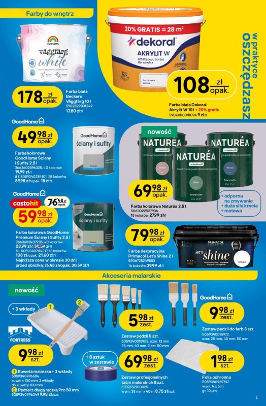 Castorama - gazetka promocyjna Gazetka od środy 03.09 do wtorku 23.09 - strona 3