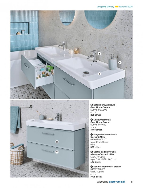 Castorama - gazetka promocyjna Katalog Łazienki od środy 17.09 do środy 31.12 - strona 31