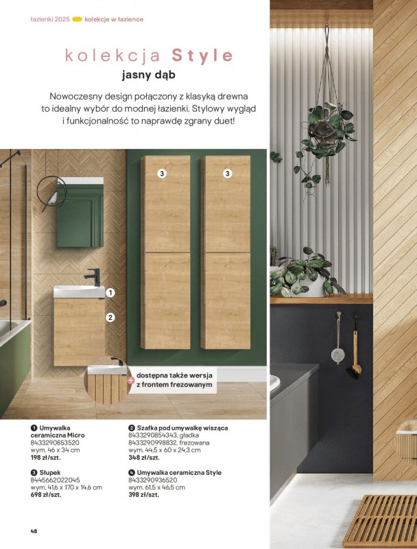 Castorama - gazetka promocyjna Katalog Łazienki od środy 17.09 do środy 31.12 - strona 48
