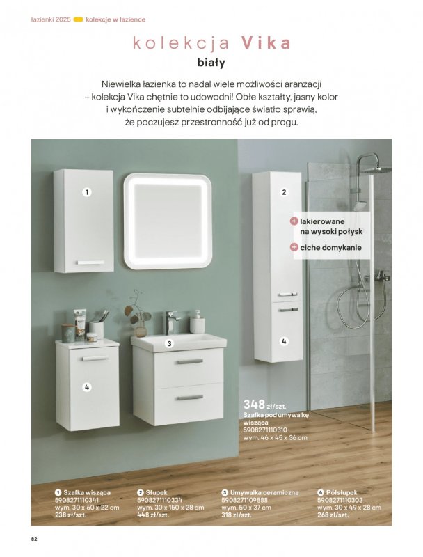 Castorama - gazetka promocyjna Katalog Łazienki od środy 17.09 do środy 31.12 - strona 82