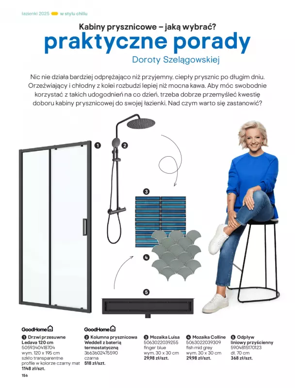 Castorama - gazetka promocyjna Katalog Łazienki od środy 17.09 do środy 31.12 - strona 156