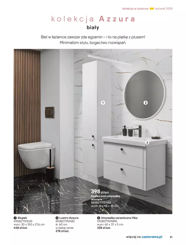 Castorama - gazetka promocyjna Katalog Łazienki od środy 17.09 do środy 31.12 - strona 81