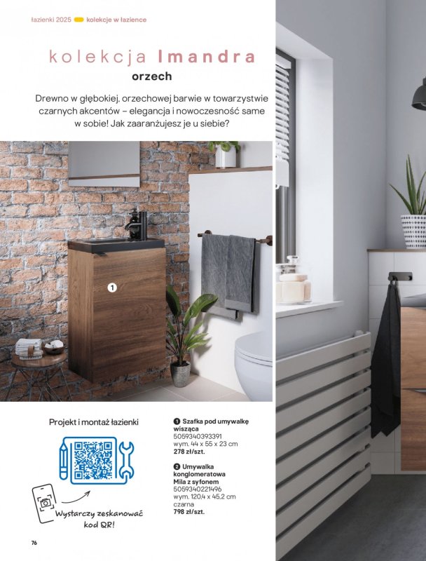 Castorama - gazetka promocyjna Katalog Łazienki od środy 17.09 do środy 31.12 - strona 76