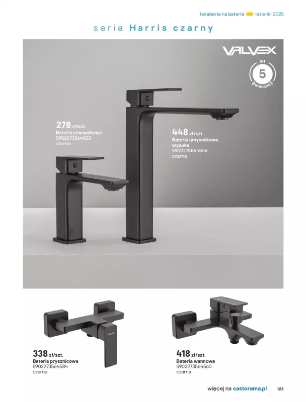 Castorama - gazetka promocyjna Katalog Łazienki od środy 17.09 do środy 31.12 - strona 123