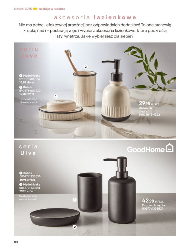 Castorama - gazetka promocyjna Katalog Łazienki od środy 17.09 do środy 31.12 - strona 108