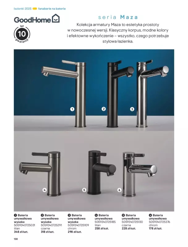 Castorama - gazetka promocyjna Katalog Łazienki od środy 17.09 do środy 31.12 - strona 130