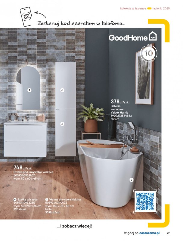 Castorama - gazetka promocyjna Katalog Łazienki od środy 17.09 do środy 31.12 - strona 67