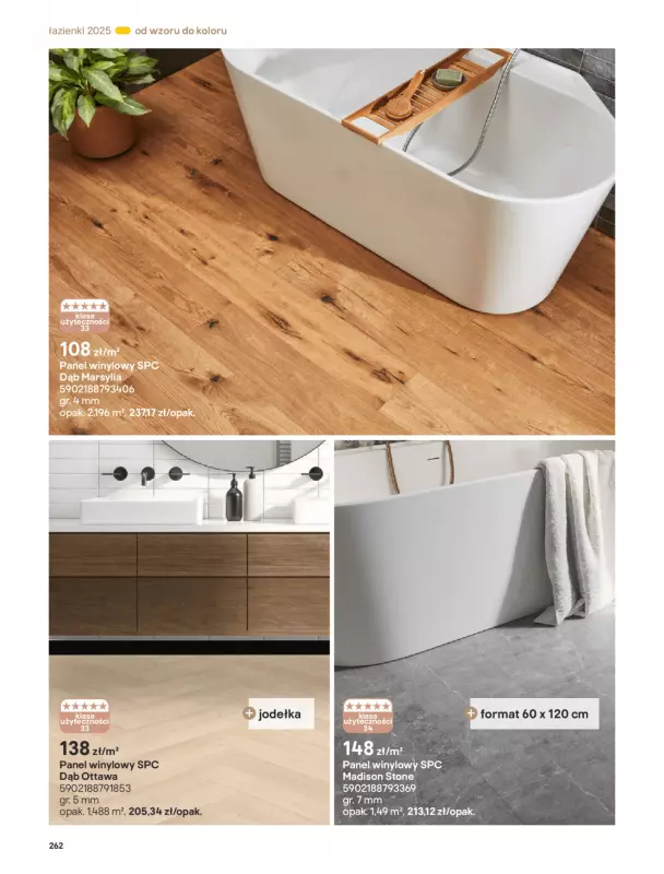 Castorama - gazetka promocyjna Katalog Łazienki od środy 17.09 do środy 31.12 - strona 262