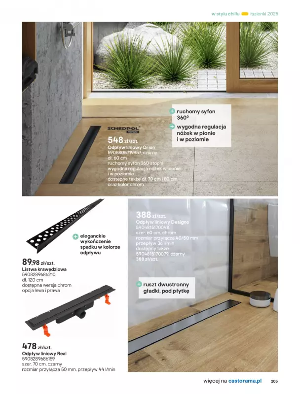 Castorama - gazetka promocyjna Katalog Łazienki od środy 17.09 do środy 31.12 - strona 205