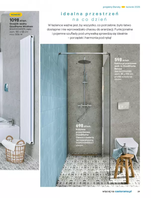 Castorama - gazetka promocyjna Katalog Łazienki od środy 17.09 do środy 31.12 - strona 29