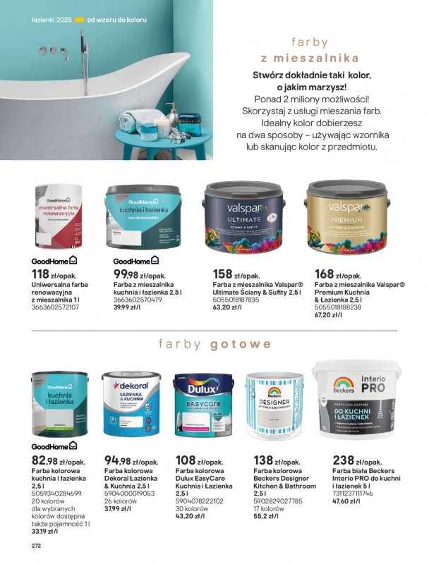 Castorama - gazetka promocyjna Katalog Łazienki od środy 17.09 do środy 31.12 - strona 272