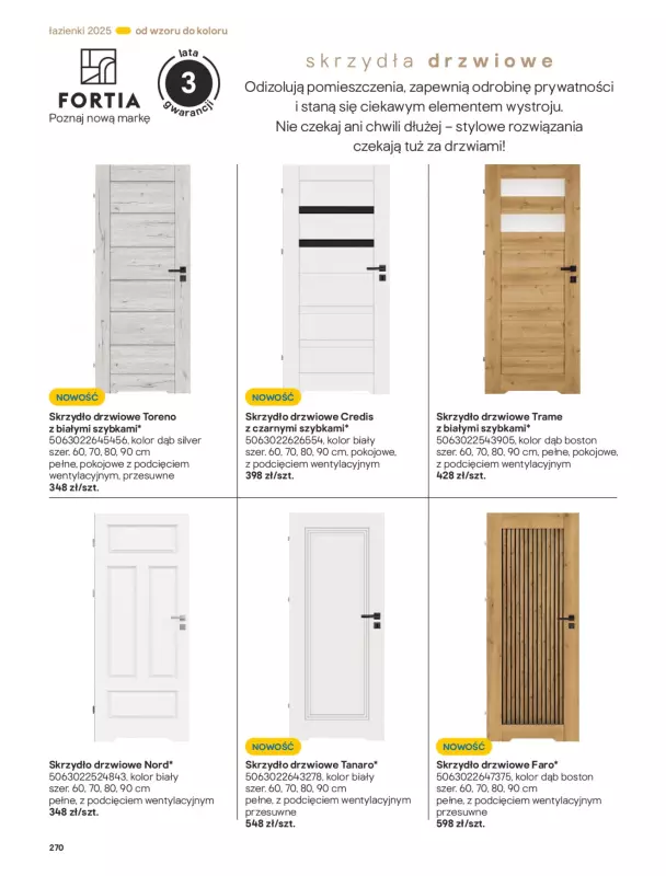 Castorama - gazetka promocyjna Katalog Łazienki od środy 17.09 do środy 31.12 - strona 270