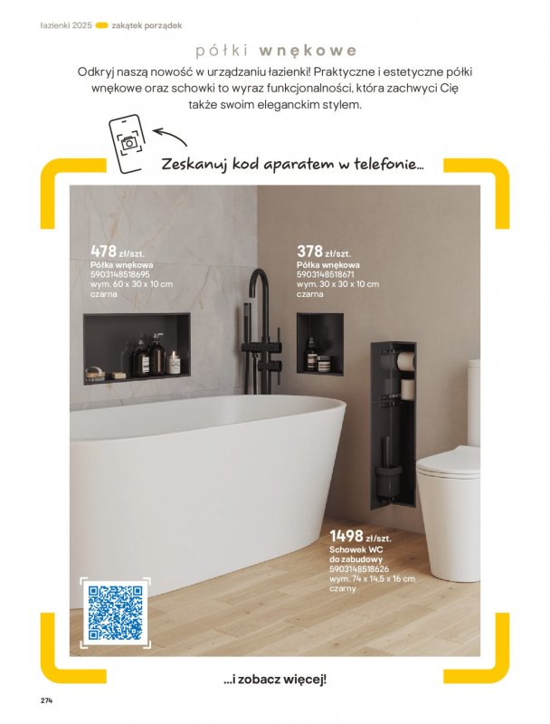 Castorama - gazetka promocyjna Katalog Łazienki od środy 17.09 do środy 31.12 - strona 274