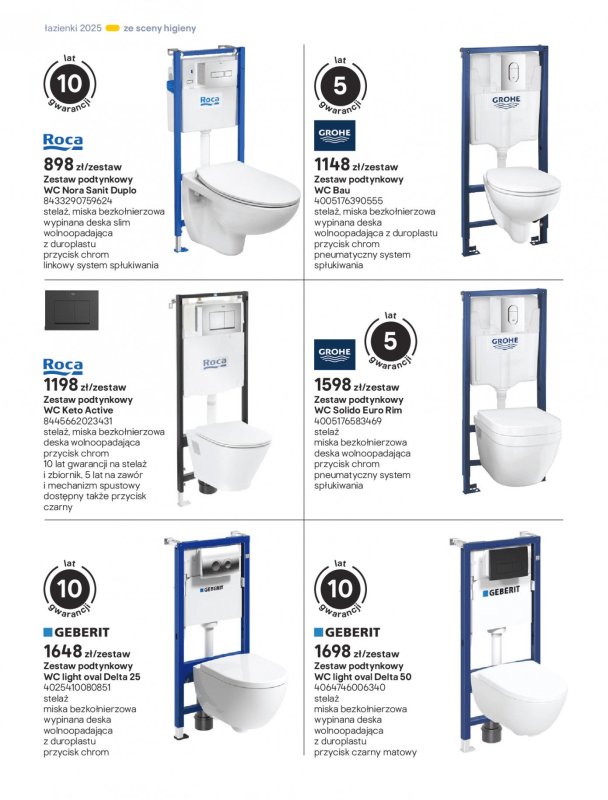 Castorama - gazetka promocyjna Katalog Łazienki od środy 17.09 do środy 31.12 - strona 222
