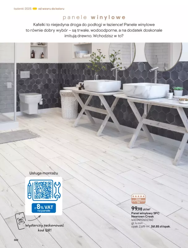 Castorama - gazetka promocyjna Katalog Łazienki od środy 17.09 do środy 31.12 - strona 260