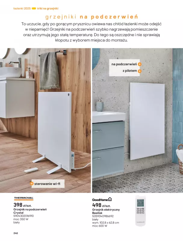 Castorama - gazetka promocyjna Katalog Łazienki od środy 17.09 do środy 31.12 - strona 240