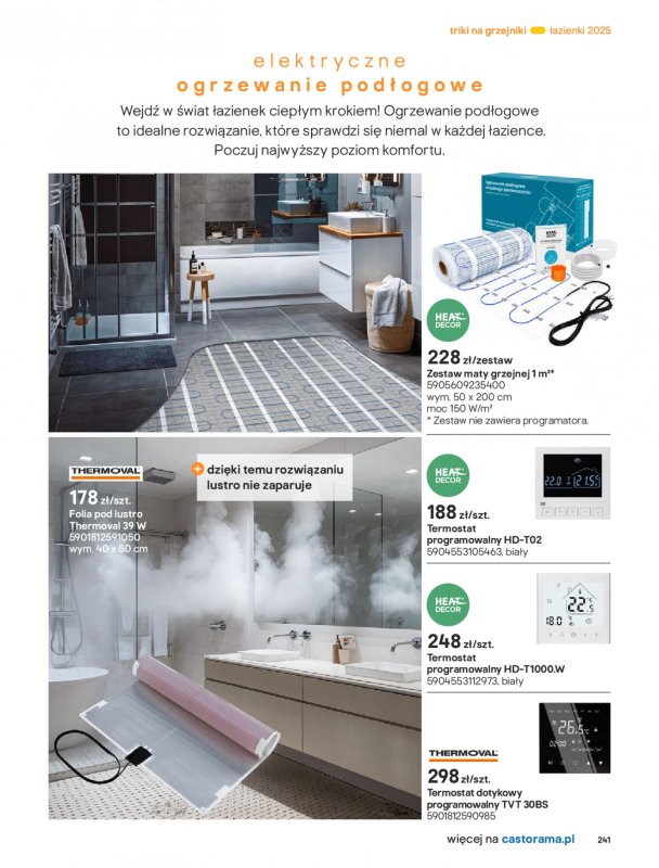 Castorama - gazetka promocyjna Katalog Łazienki od środy 17.09 do środy 31.12 - strona 241