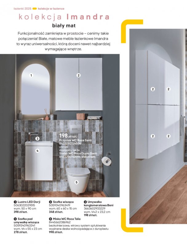 Castorama - gazetka promocyjna Katalog Łazienki od środy 17.09 do środy 31.12 - strona 66