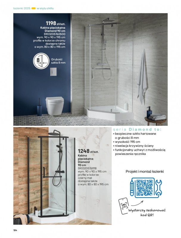 Castorama - gazetka promocyjna Katalog Łazienki od środy 17.09 do środy 31.12 - strona 184