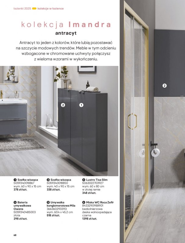 Castorama - gazetka promocyjna Katalog Łazienki od środy 17.09 do środy 31.12 - strona 68