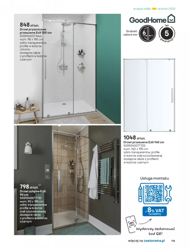 Castorama - gazetka promocyjna Katalog Łazienki od środy 17.09 do środy 31.12 - strona 175
