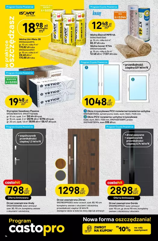 Castorama - gazetka promocyjna Drzwi i podłogi od środy 08.10 do wtorku 21.10 - strona 14