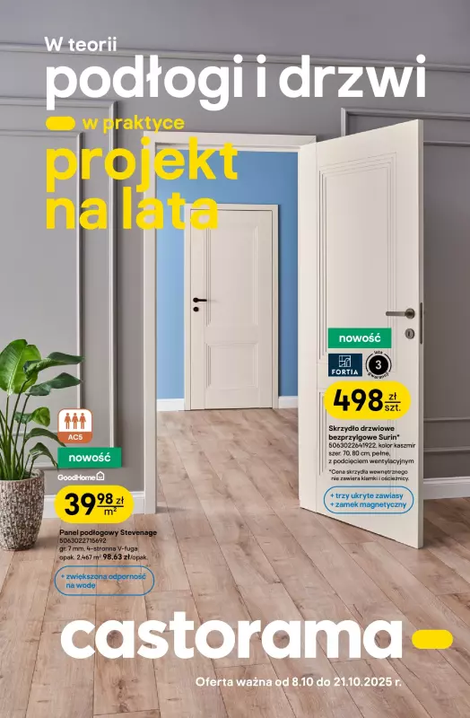 Castorama - gazetka promocyjna Drzwi i podłogi od środy 08.10 do wtorku 21.10