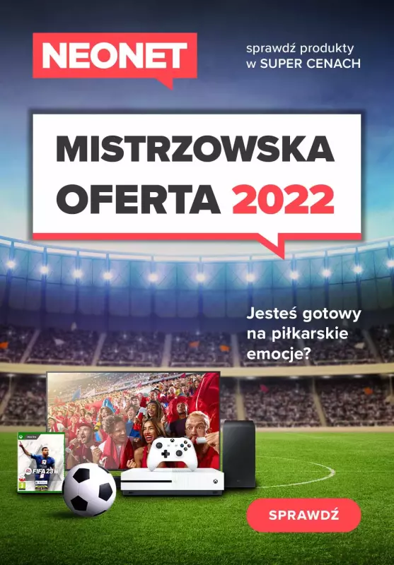 NEONET - gazetka promocyjna Mistrzostwa Świata 2022 od środy 14.12 do niedzieli 18.12